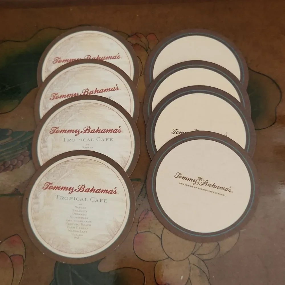 Tommy Bahama Bar Drink Coasters Lot of 8